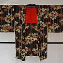 梅文様縮緬羽織　羽裏