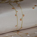 垂れ梅付下　質感・風合