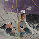 柳に燕の付下　質感・風合