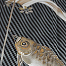 斜め棒縞に鯉のぼりの図付下　質感・風合