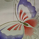 蝶々文様単衣小紋　質感・風合