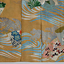 流水地紙文様訪問着　質感・風合