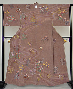 野の小花づくし訪問着