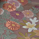 野の小花づくし訪問着　質感・風合