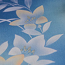 流水に花丸小紋単衣　質感・風合