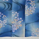 流水に花丸小紋単衣　上前