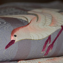 鳩文様付下　質感・風合