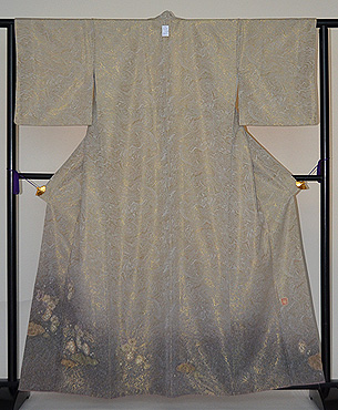 一竹辻が花一ッ紋福寿草訪問着