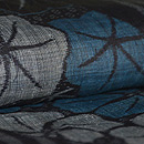 流水にハイビスカスの宮古上布 質感・風合