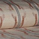 縞にぼかし立湧文様白地郡上紬　質感・風合