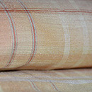 格子にぼかし菱文様紬　質感・風合