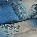 萩文様ぼかし地単衣小紋　質感・風合