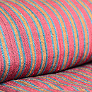 浦野理一作 紺地子持縞道行 質感・風合