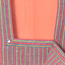 浦野理一作 紺地子持縞道行 上前