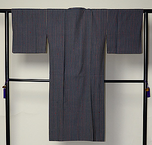 浦野理一作 手紡糸紬 単衣道行