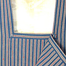 浦野理一作　手紡糸紬　単衣道行　上前