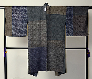 江戸小紋寄せ裂羽織