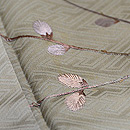 猫柳の図付下小紋　質感・風合