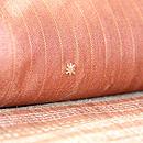 タッサーシルク横紋織りに刺繍の付下　質感・風合