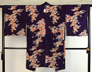 枝菊柄の羽織