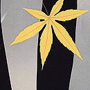 崩れ立湧に舞落ち葉の羽織　質感・風合