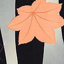 崩れ立湧に舞落ち葉の羽織　質感・風合