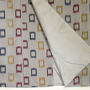 浦野理一作「枡文様紬」 上前