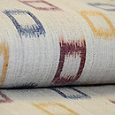 浦野理一作「枡文様紬」 質感・風合