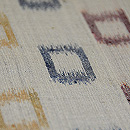 浦野理一作「枡文様紬」 質感・風合