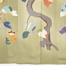 アールデコ調 柿の訪問着　上前