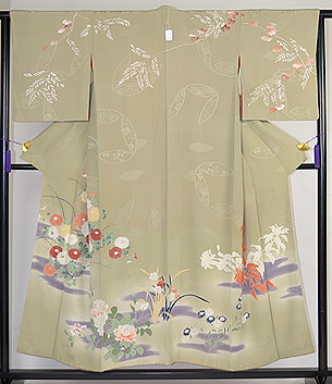 薔薇、菊、水仙訪問着