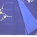 瑠璃色梅の訪問着　上前