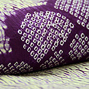 絞り捻梅の小紋　質感・風合