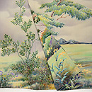 風景文様色留袖　上前