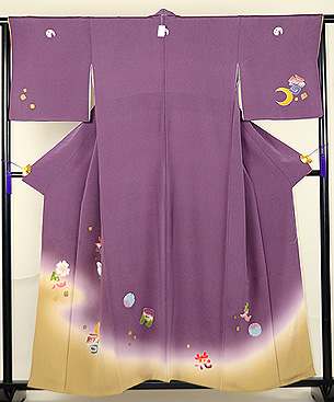 ホリヒロシ作「雪月花にうさぎ」の図付下