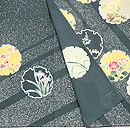 あられに雪輪文様付下 上前