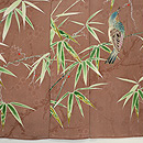 笹に山葡萄、百舌鳥の付下 上前