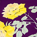 紫地薔薇の小紋　質感・風合