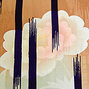 芥子の花に縦絣散歩着　質感・風合