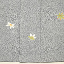 グレー地青楓一ツ紋付下　上前