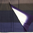 桔梗色織付下　上前