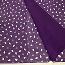 江戸紫桜の花吹雪付下　上前