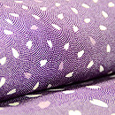 江戸紫桜の花吹雪付下　質感・風合