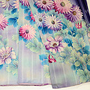 紫地縮緬三ツ紋重ねお散歩着　上前