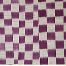 大格子縮単衣 上前