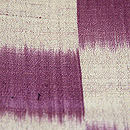 大格子縮単衣 質感・風合