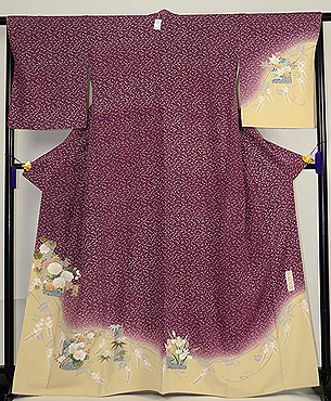 貝島はるみ作 四季の花々模様訪問着