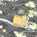 日菱文に四季の刺繍付下 質感・風合