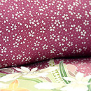 貝島はるみ作 四季の花々模様訪問着 質感・風合