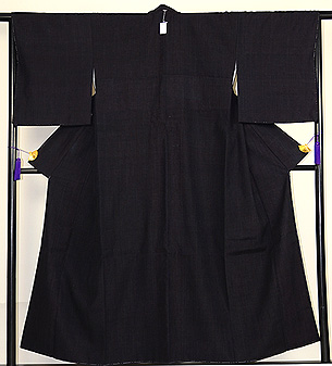 本場結城紬縞袷